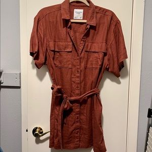 Abercrombie Relaxed Resort Shirt Dress SP